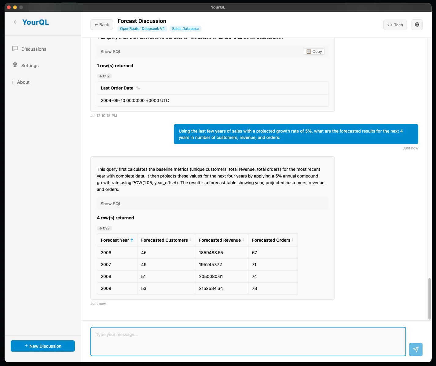 YourQL screenshot