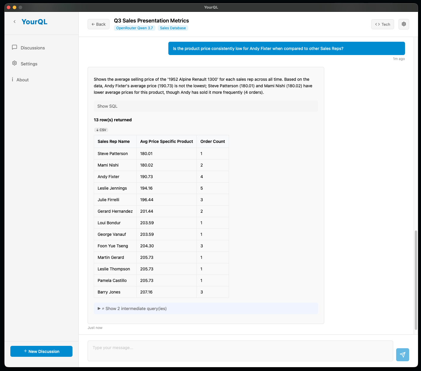 YourQL screenshot