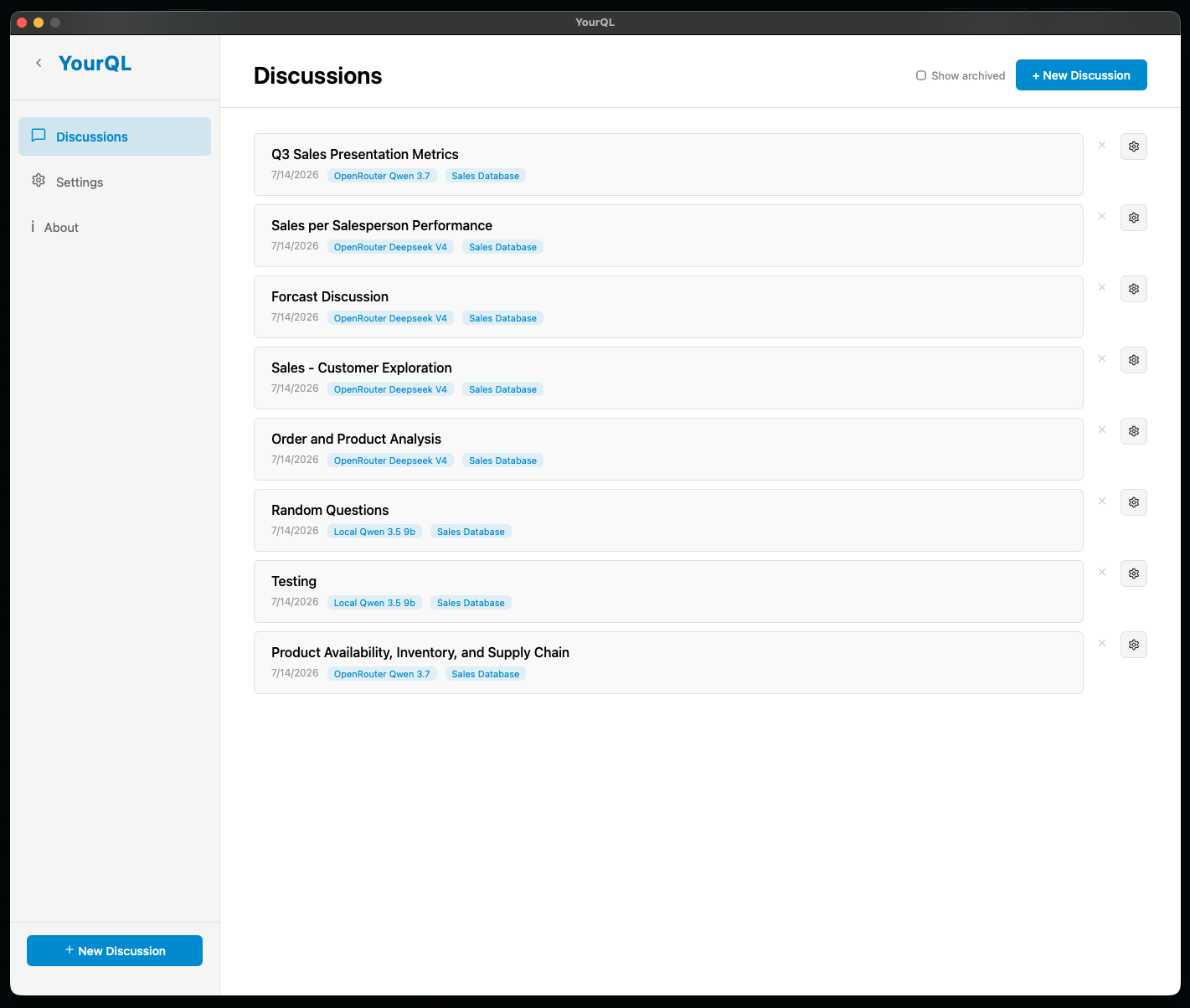 YourQL screenshot